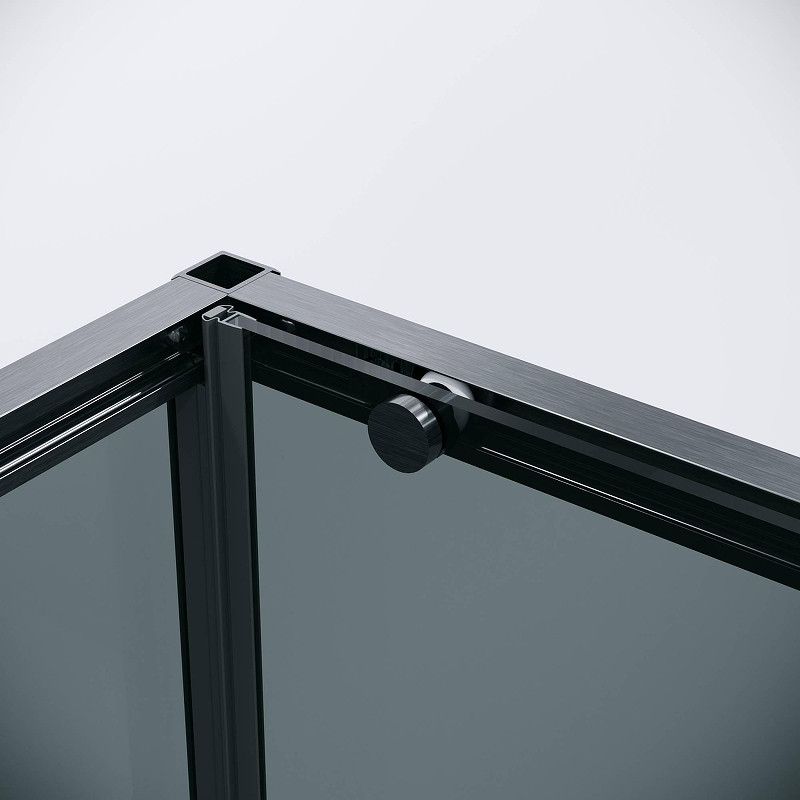 Душевая стенка Grossman Galaxy 100 200.K33.01.100.42.10 профиль Графит сатин стекло тонированное