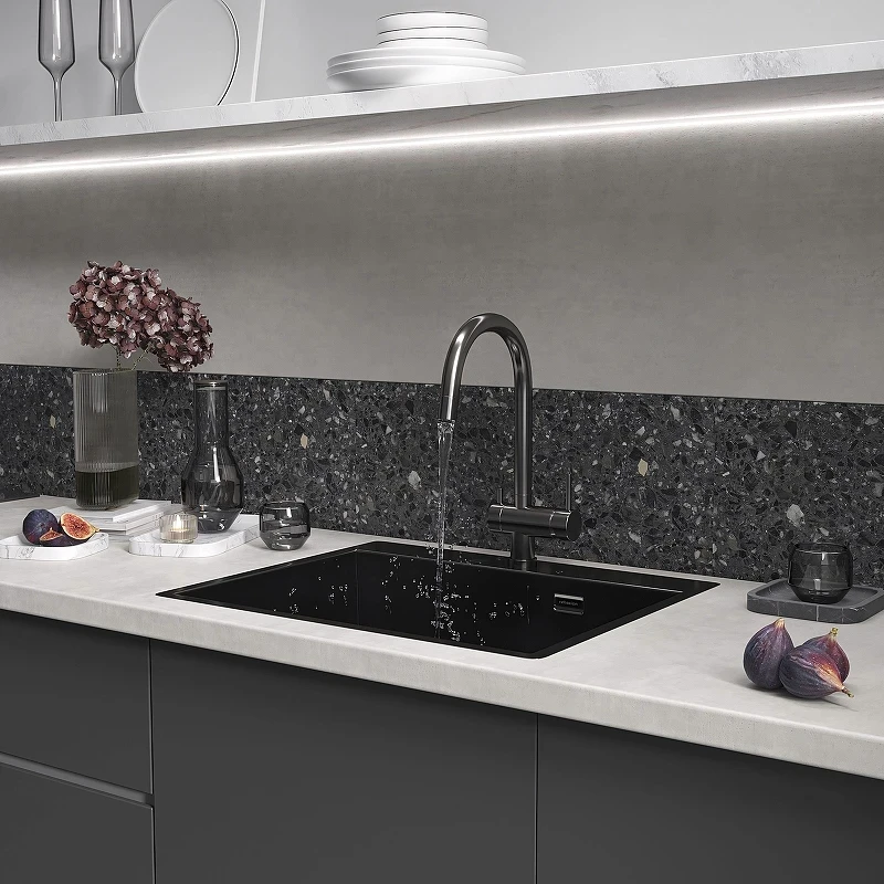 Кухонная мойка Reflexion Iseo 60 RX2260BL цвет Оружейная сталь