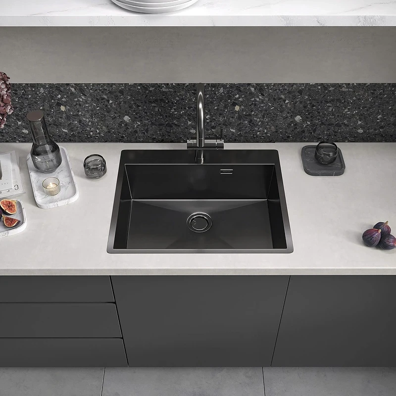 Кухонная мойка Reflexion Iseo 60 RX2260BL цвет Оружейная сталь