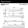 Акриловая ванна Whitecross Wave 170x75 0101.170075.100.RELAX.WH с гидромассажем
