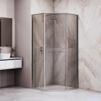 Душевой уголок RGW Stilvoll SV-82 90х90 R 33328299-31R профиль цвет Хром стекло тонированное