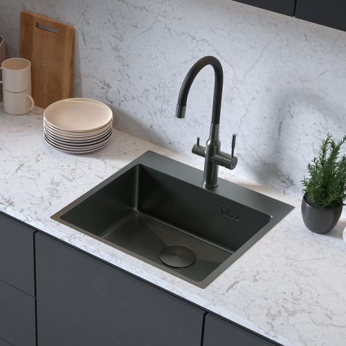 Кухонная мойка Lemark Janga 540 9936111 цвет Графит