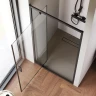 Душевая дверь AM.PM Gem 90 W90G-90-1P-BT профиль Черный матовый стекло прозрачное