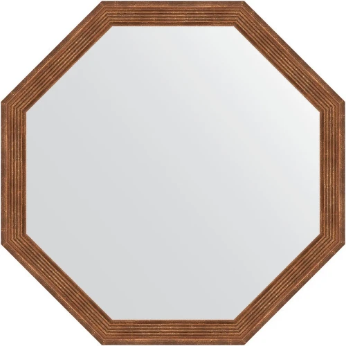 Зеркало Evoform Octagon 69х69 BY 3663 в багетной раме - Сухой тростник 51 мм стекло