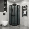 Душевой уголок Niagara Eco 100х100 NG-1010-14QT профиль Черный матовый стекло тонированное