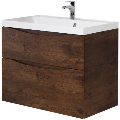 Тумба под раковину BelBagno Marino 60 MARINO-600-2C-SO-RW-P подвесная Rovere Moro МДФ / ЛДСП