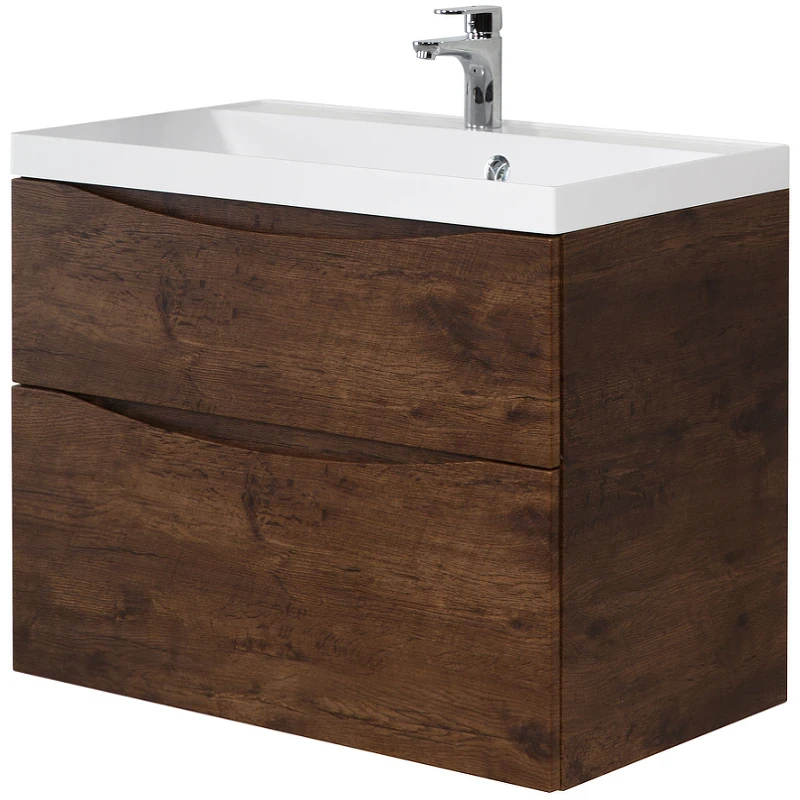 Тумба под раковину BelBagno Marino 60 MARINO-600-2C-SO-RW-P подвесная Rovere Moro МДФ / ЛДСП
