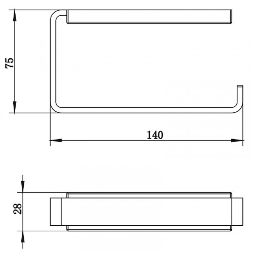 Держатель туалетной бумаги Whitecross Cubo black CU2460BL Черный матовый