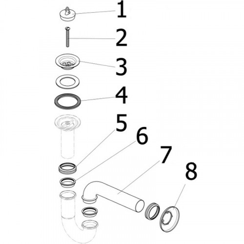 Сифон для раковины Viega Sifon 5612 111298 Хром