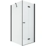 Душевой уголок New Trendy New Soleo Black 90х80 R D-0239A/D-0114B профиль Черный стекло прозрачное