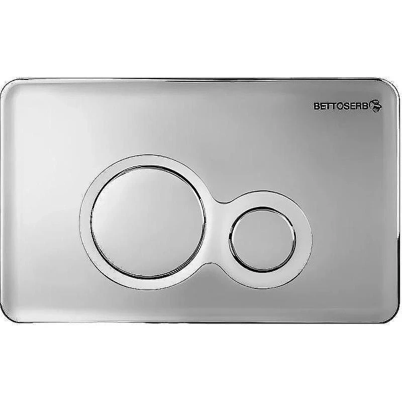 Клавиша смыва Bettoserb Sava Fix Slim Jerez 40006465 Хром глянцевый Хром матовый