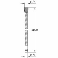 Душевой шланг Grohe Relexaflex Metal 28158001 Хром нержавеющая сталь