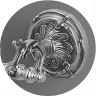 Полотенцедержатель c дозатором для жидкого мыла Art&Max Barocco AM-2057D-Cr Хром