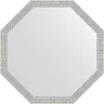 Зеркало Evoform Octagon 68х68 BY 3681 в багетной раме - Мозаика хром 46