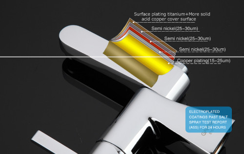Смеситель на борт ванны Gappo G1204 Хром латунь