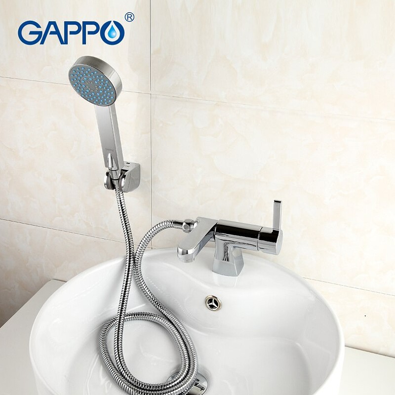 Смеситель на борт ванны Gappo G1204 Хром латунь