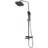 Душевая система Grossman Alba 500.K35.06.100/210 Хром Черная латунь на стену