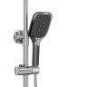Душевая система Grossman Alba 500.K35.06.100/210 Хром Черная латунь на стену
