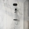 Душевая система Grossman Alba 500.K35.06.100/210 Хром Черная латунь на стену