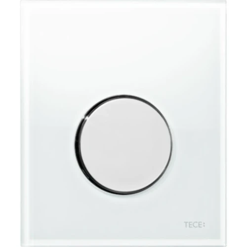 Кнопка смыва для инсталляции Tece Loop Urinal Glass 9242660 Белая Хром глянцевый