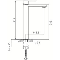 Смеситель для раковины Haiba HB11803-2 Нержавеющая сталь нержавеющая сталь
