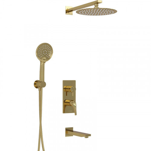 Душевая система WasserKRAFT А71208 Золото латунь встраиваемый