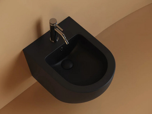 Биде Ceramicanova Uno CN11002MB подвесное Черное матовое