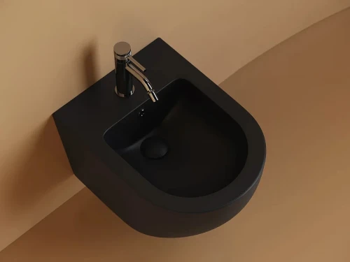 Биде Ceramicanova Uno CN11002MB подвесное Черное матовое