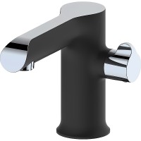 Смеситель на борт ванны Haiba HB80805-7 Черный матовый Хром латунь