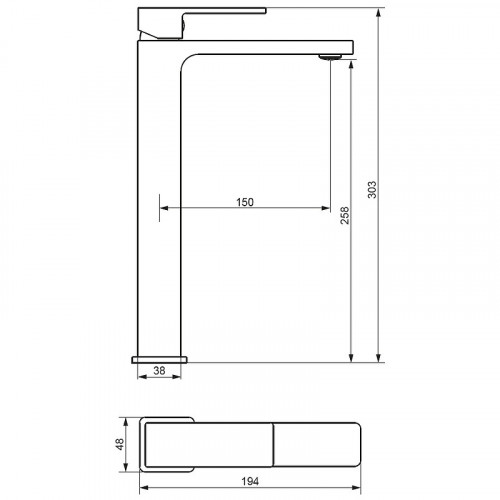 Смеситель для раковины Damixa Gala 530250000 Хром латунь