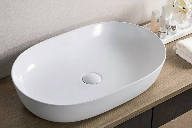 Раковина-чаша BelBagno 61 BB1348 Белая фаянс накладная