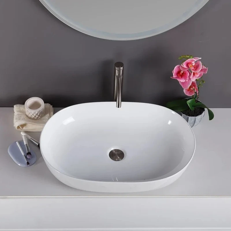 Раковина-чаша BelBagno 61 BB1348 Белая фаянс накладная