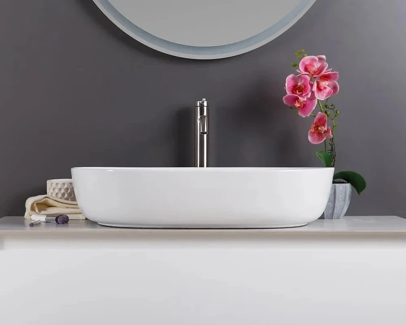 Раковина-чаша BelBagno 61 BB1348 Белая фаянс накладная