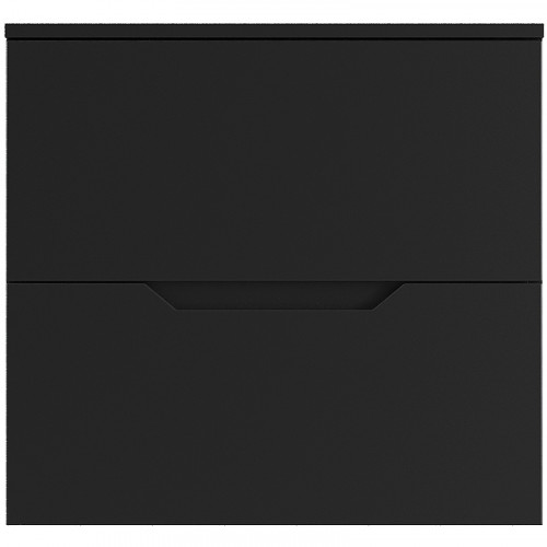 Тумба под раковину Orange Line 60 Li-60TubMDF подвесная Черная матовая МДФ / ЛДСП