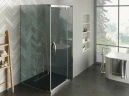 Душевой уголок Alex Baitler 90x90 AB244-90 профиль Хром стекло тонированное