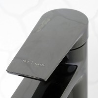 Смеситель для раковины WasserKRAFT Glan 6603H Черный глянцевый латунь однорычажный