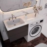 Раковина над стиральной машиной Mixline Билл 120 L 553534 цвет Белый глянцевый