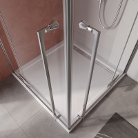 Душевой уголок Cezares Liner 120x90 R LINER-AH-2-120/90-C-Cr-R профиль Хром стекло прозрачное