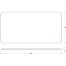 Зеркало Defesto Opti 120x60 DF 2808RH с подсветкой 34W-4500К/ИК - выключатель/Нейтральный белый свет