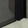 Душевая дверь Maybah Glass MGD-431-6 800х1980 двустворчатая на монопетлях Черный стекло графитовое