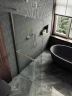 Душевая перегородка Maybah Glass MGD-719-5ш 1190х1950 в широком профиле с полотенцедержателем Хром матовый стекло сатиновое