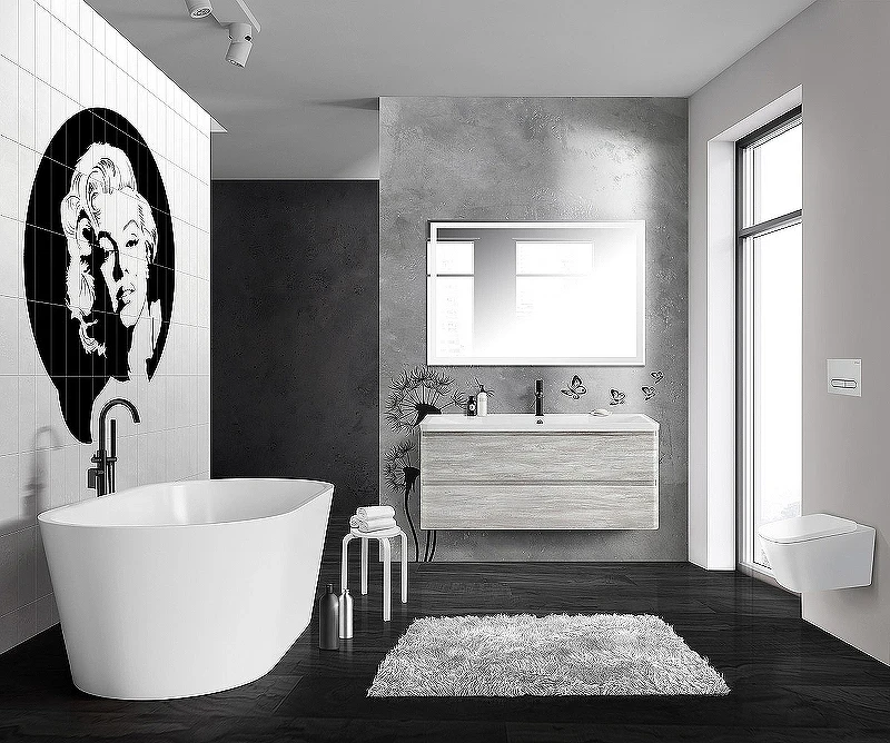 Тумба под раковину BelBagno 120 ALBANO-1200-2C-SO-RVB подвесная Rovere Vintage Bianco МДФ / ЛДСП
