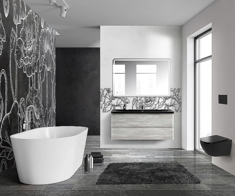Тумба под раковину BelBagno 120 ALBANO-1200-2C-SO-RVB подвесная Rovere Vintage Bianco МДФ / ЛДСП