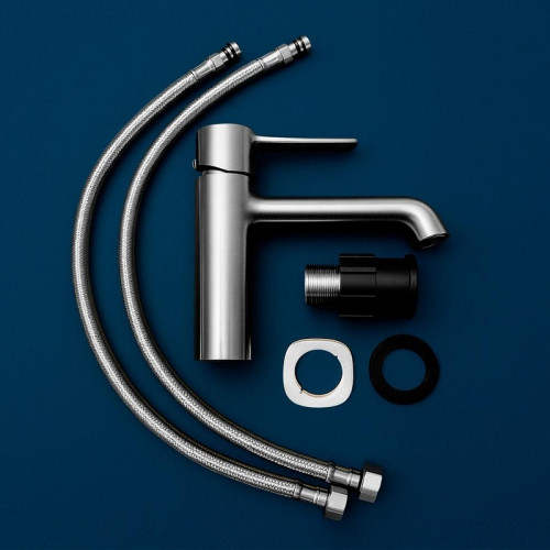 Смеситель для раковины Urbatec Evolution EV22801PA цвет Сталь