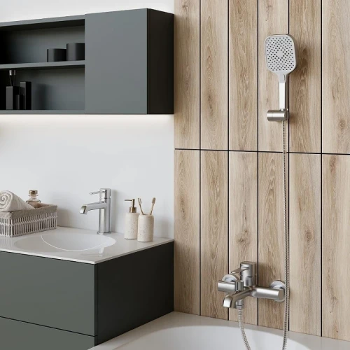 Смеситель для раковины Urbatec Evolution EV22801PA цвет Сталь