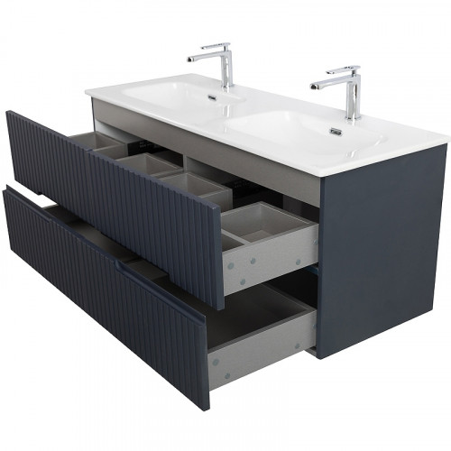 Тумба под раковину Cezares Duet-N 120 DUET-N-1200-4C-SO-2-GR-P подвесная Grafito МДФ / ЛДСП