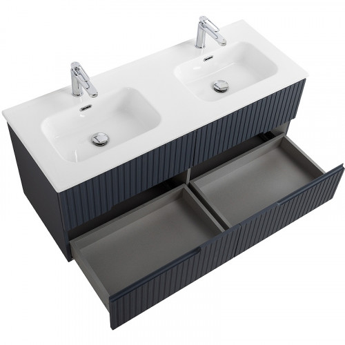 Тумба под раковину Cezares Duet-N 120 DUET-N-1200-4C-SO-2-GR-P подвесная Grafito МДФ / ЛДСП