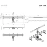 Душевой лоток AM.PM MasterFlow 80 W01SC-S11-080-05SB с решеткой Хром матовый Slim line