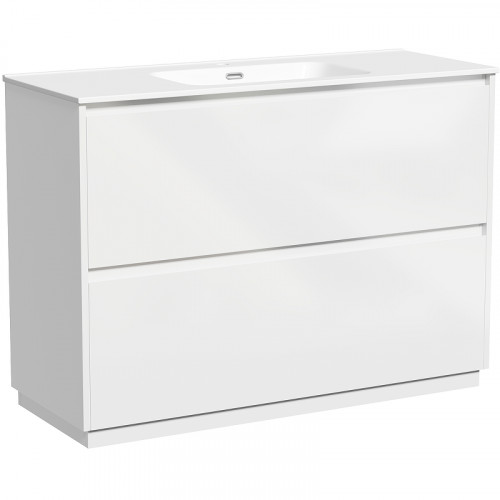 Тумба под раковину Sancos Libra Floor 120 LB120F-1W Белый глянец МДФ / ЛДСП