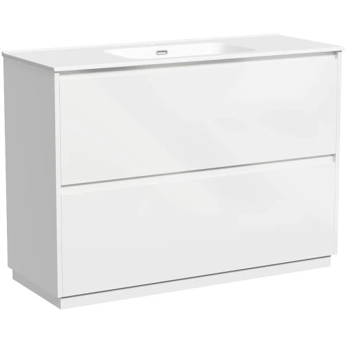 Тумба под раковину Sancos Libra Floor 120 LB120F-1W Белый глянец МДФ / ЛДСП